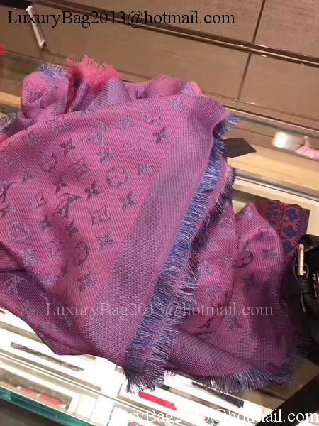 Louis Vuitton MONOGRAM DENIM Scarf M33695 Rose