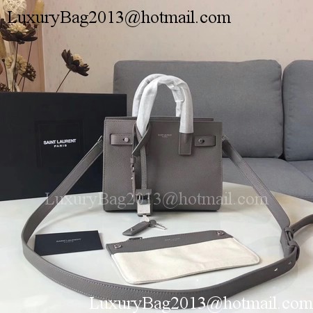 Yves Saint Laurent Classic Sac De Jour Bag Calfskin Leather Y398711 Grey