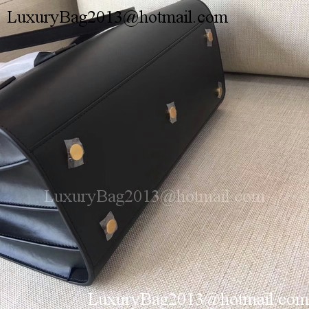 Yves Saint Laurent Classic Sac De Jour Bag Smooth Leather Y398709 Black&Blue