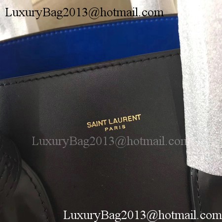 Yves Saint Laurent Classic Sac De Jour Bag Smooth Leather Y398709 Black&Blue