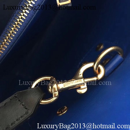 Yves Saint Laurent Classic Sac De Jour Bag Smooth Leather Y398709 Black&Blue