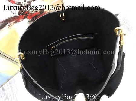 CELINE Sangle Seau Bag in Smooth Leather C3371 Black