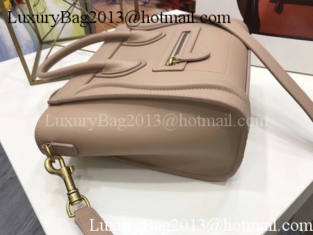 Celine Luggage Nano Tote Bag Original Leather CC3560 Apricot