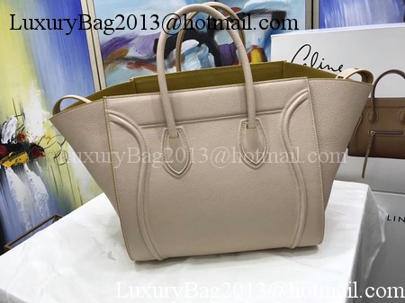 Celine Luggage Phantom Tote Bag Calfskin Leather CT3372 Apricot&Yellow