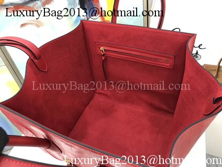 Celine Luggage Phantom Tote Bag Croco Leather CT3372 Red