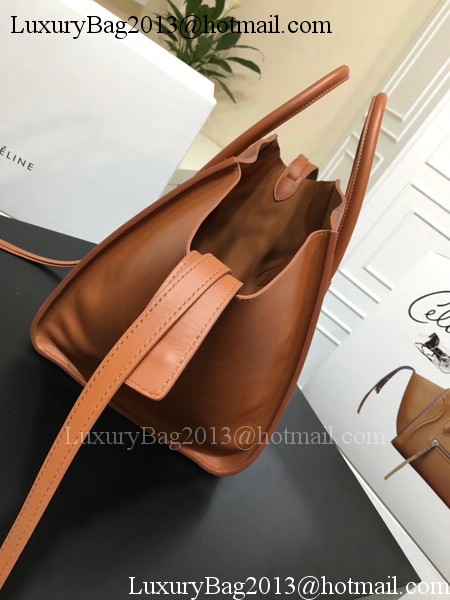 Celine Luggage Phantom Tote Bag Smooth Leather CT3372 Brown