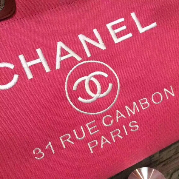 Chanel Large Canvas Tote Shopping Bag CNA1679 Pink