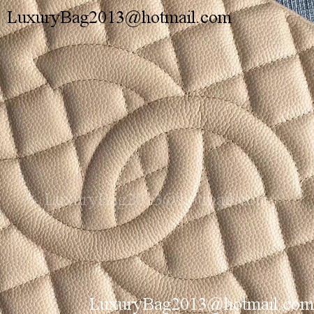 Chanel LE Boy Grand Shopping Tote Bag GST Apricot Cannage Pattern A50995 Gold