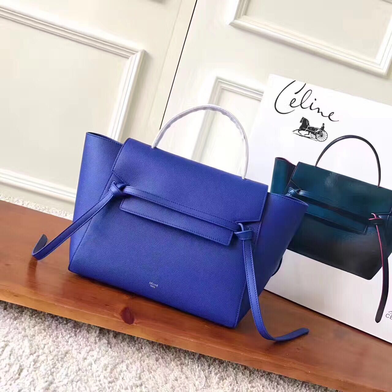 Celine Belt Bag Original Leather C98312 Blue