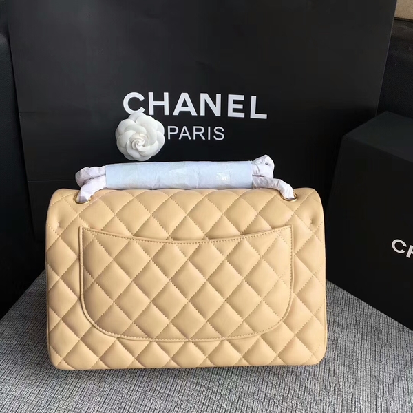 Chanel Flap Shoulder Bags Camel Original Lambskin Leather CF1113 Glod