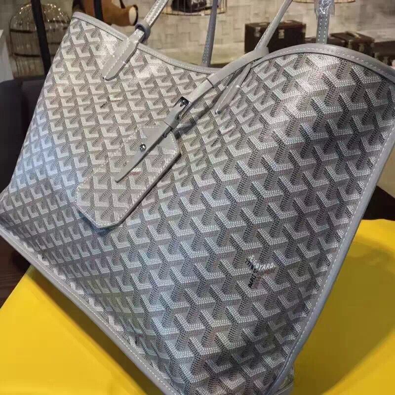 Goyard Y Doodling Calfskin Leather Tote Bag 7901 Grey