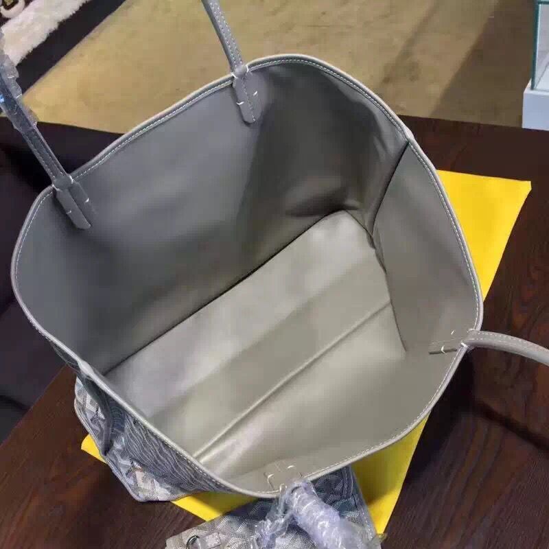 Goyard Y Doodling Calfskin Leather Tote Bag 7901 Grey