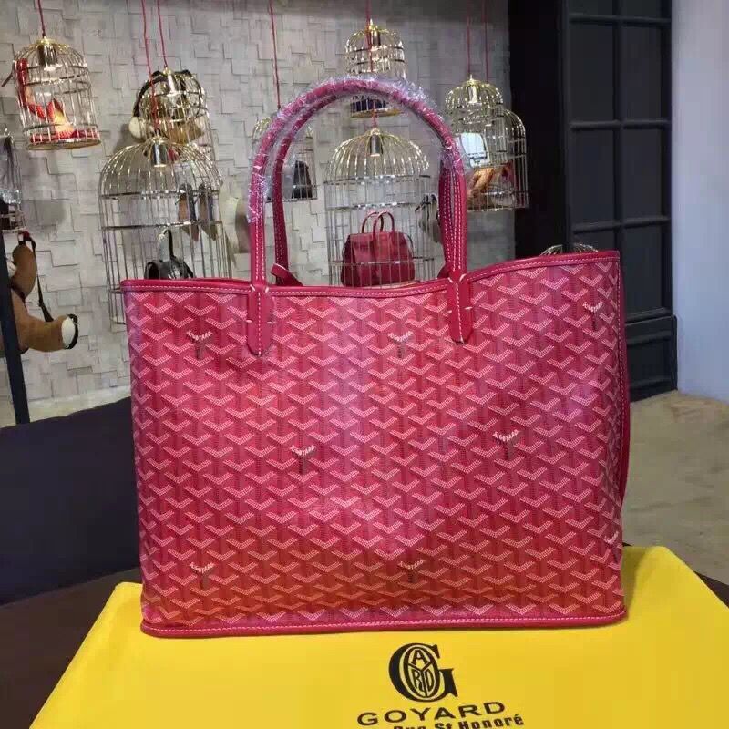 Goyard Y Doodling Calfskin Leather Tote Bag 7901 Pink