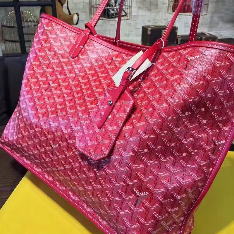 Goyard Y Doodling Calfskin Leather Tote Bag 7901 Pink