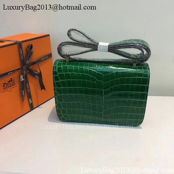 Hermes Constance Bag Croco Leather H9978C Green