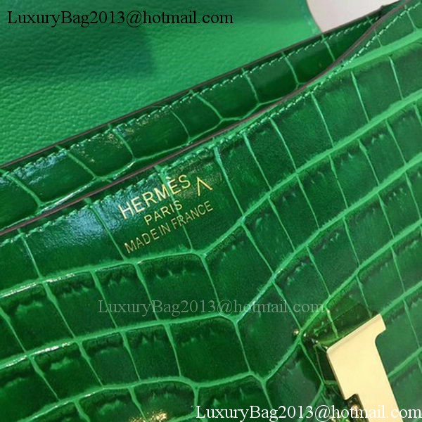 Hermes Constance Bag Croco Leather H9978C Green