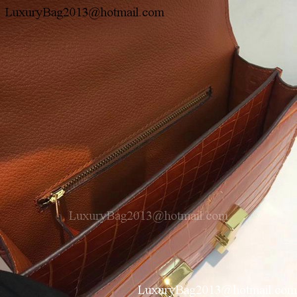 Hermes Constance Bag Croco Leather H9978C Orange