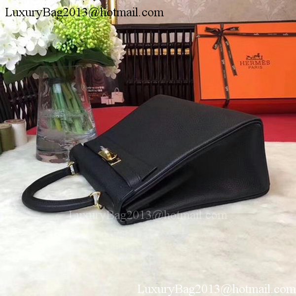 Hermes Kelly 32cm Shoulder Bag TOGO Leather KY32 Black