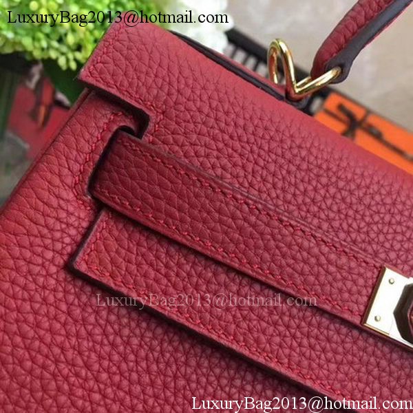 Hermes Kelly 32cm Shoulder Bag TOGO Leather KY32 Red