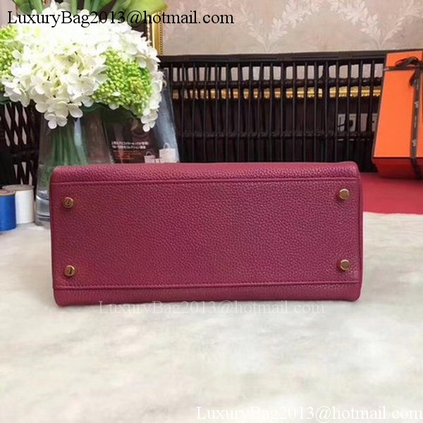 Hermes Kelly 32cm Shoulder Bag TOGO Leather KY32 Wine