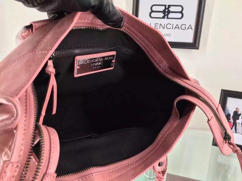 Balenciaga Cowhide Handbag 084697 Light pink