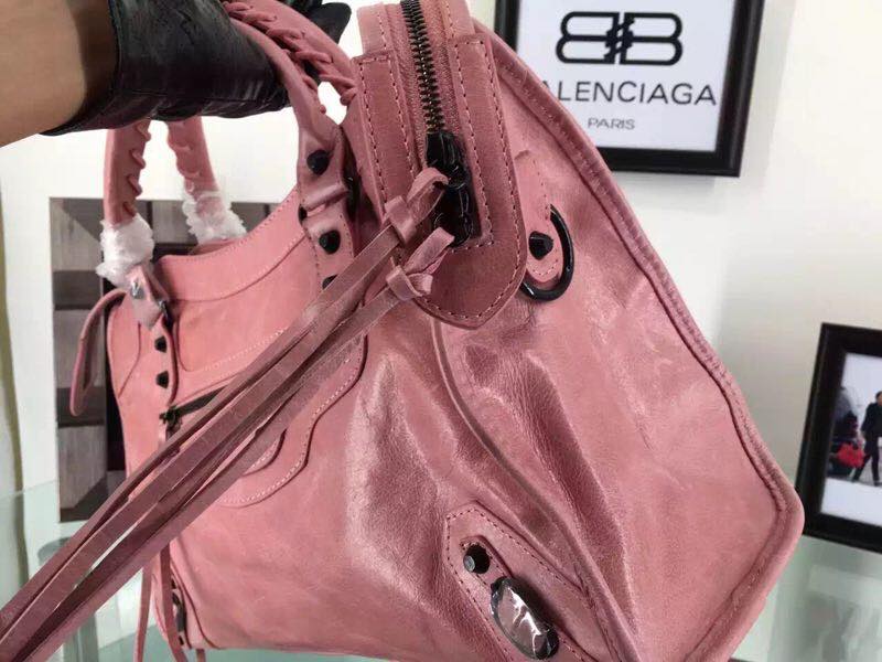 Balenciaga Cowhide Handbag 084697 Light pink