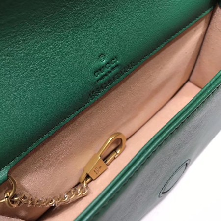 Gucci GG Marmont Matelasse mini Bag 448426 Green