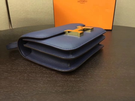 Hermes Constance Bag Original Calfskin Leather H9910 Blue