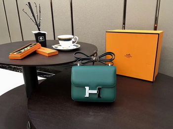 Hermes Constance Bag Original Calfskin Leather H9910 Green