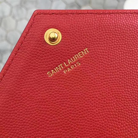 YSL WOC Classic Monogramme Flap Bag Cannage Pattern Y1003 Red