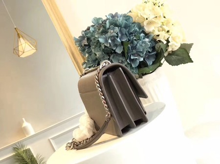 Yves Saint Laurent Leather Cross-body Shoulder Bag Y8004 Grey