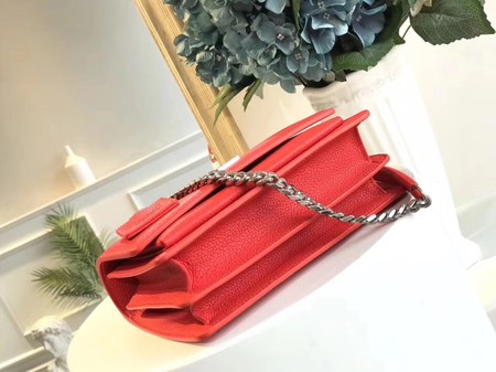 Yves Saint Laurent Leather Cross-body Shoulder Bag Y8005 Red