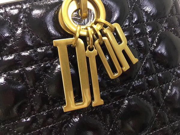 Dior Cannage Lady Bag Original Leather CD0584 Black