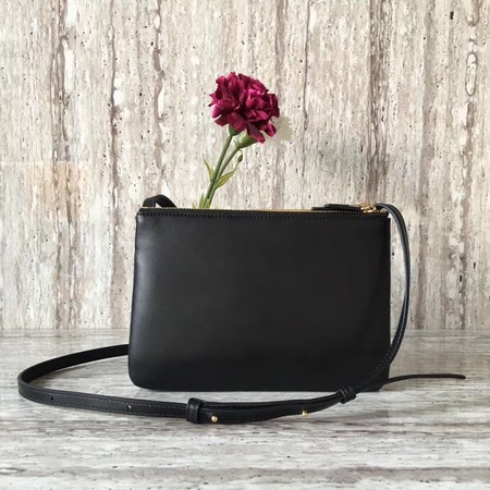 Celine mini Trio Crossbody Messenger Bag C55420 Black