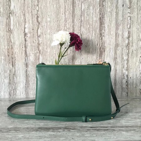 Celine mini Trio Crossbody Messenger Bag C55420 Green