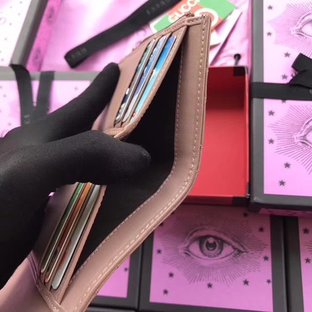 Gucci GG Marmont Matelasse Wallet 474802 Pink