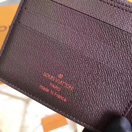 Louis Vuitton Damier Ebene Canvas MULTIPLE WALLET N60895