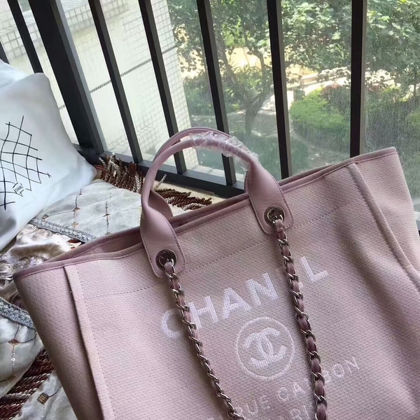 Chanel Deauville Tote Bag Original Canvas Leather A68047-15