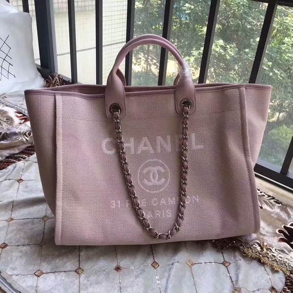 Chanel Deauville Tote Bag Original Canvas Leather A68047-15