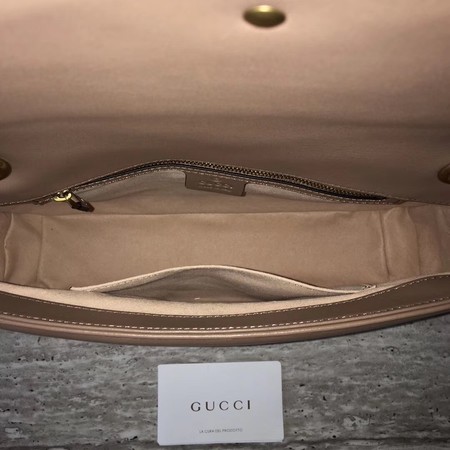 Gucci Now GG Marmont Matelasse Shoulder Bag 443496 Apricot