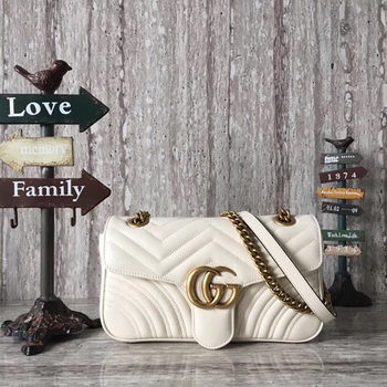 Gucci Now GG Marmont Matelasse Shoulder Bag 443496 OffWhite