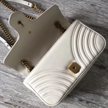 Gucci Now GG Marmont Matelasse Shoulder Bag 443496 OffWhite