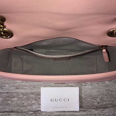 Gucci Now GG Marmont Matelasse Shoulder Bag 443496 Pink