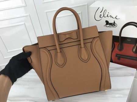 Celine Luggage Micro Tote Bag Original Leather CLY33081M Apricot