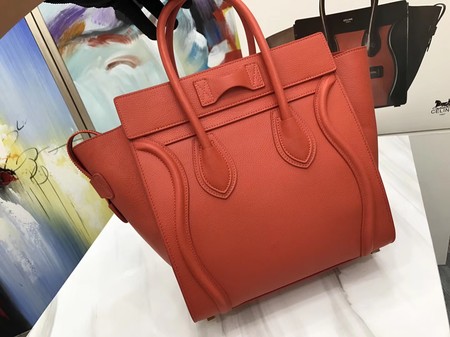 Celine Luggage Micro Tote Bag Original Leather CLY33081M Orange