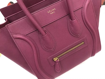 Celine Luggage Micro Tote Bag Original Leather CLY33081M Purple