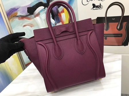 Celine Luggage Micro Tote Bag Original Leather CLY33081M Purple