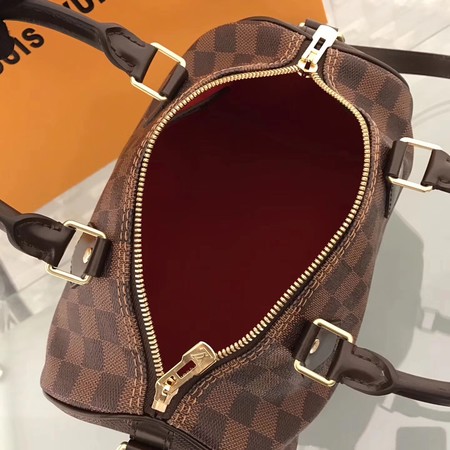 Louis Vuitton Damier Ebene Speedy 25 With Shoulder Strap N41181