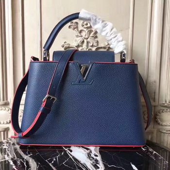 Louis Vuitton Original Leather CAPUCINES PM M42450 Blue