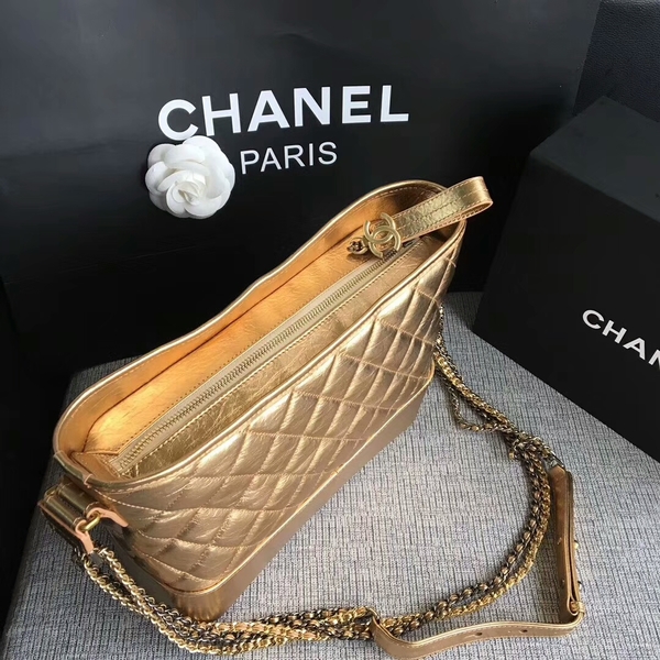 Chanel Gabrielle Shoulder Bag Original Calfskin Leather A93842 Gold